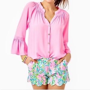 Lilly Pulitzer Buttercup Shorts Pink Unicorn of the Sea Size 10